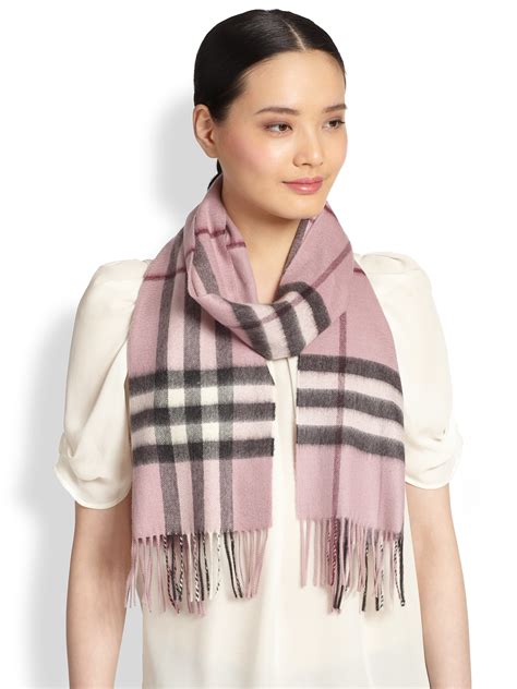 burberry pink cashmere scarf|burberry check cashmere scarf sale.